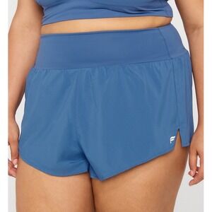 NWOT Women's Fabletics Sun Chaser Shorts 3" Classic Indigo‎ Blue - 2X (38" X 3")
